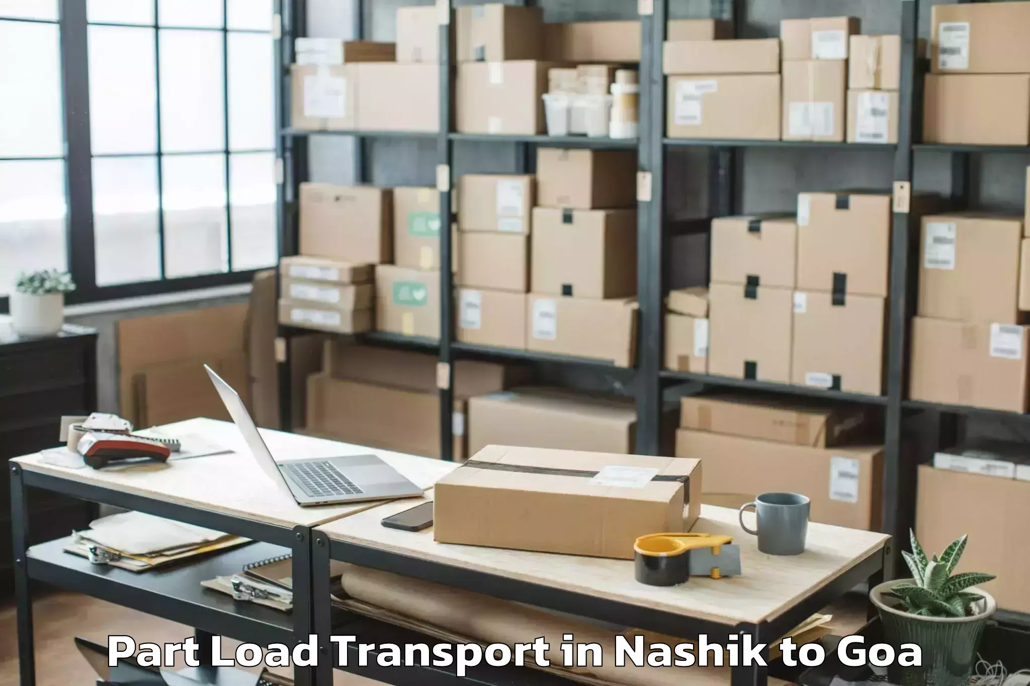 Book Nashik to Chicalim Part Load Transport Online